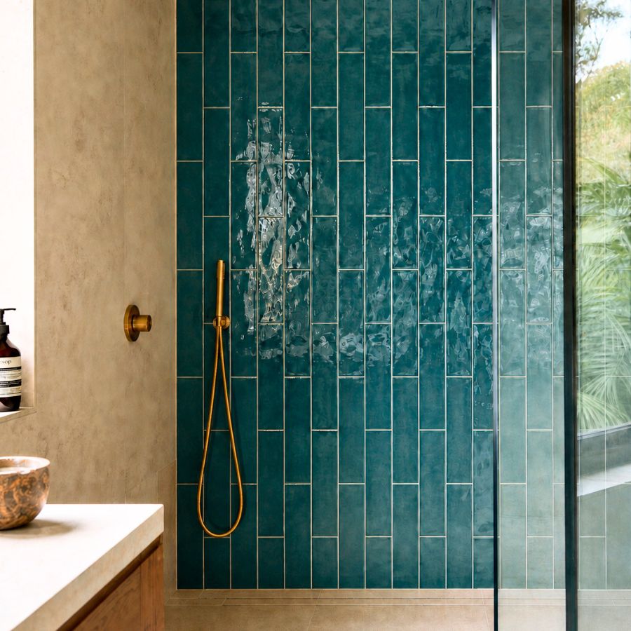 Emotion Wall Tile M10x30 | Green 800 Glossy