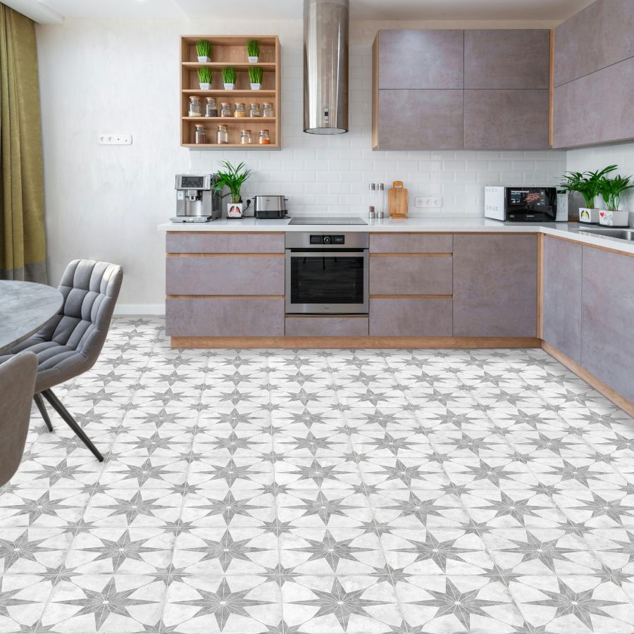 Estrela Floor Tile 33,5x33,5 | Design 09 Matt