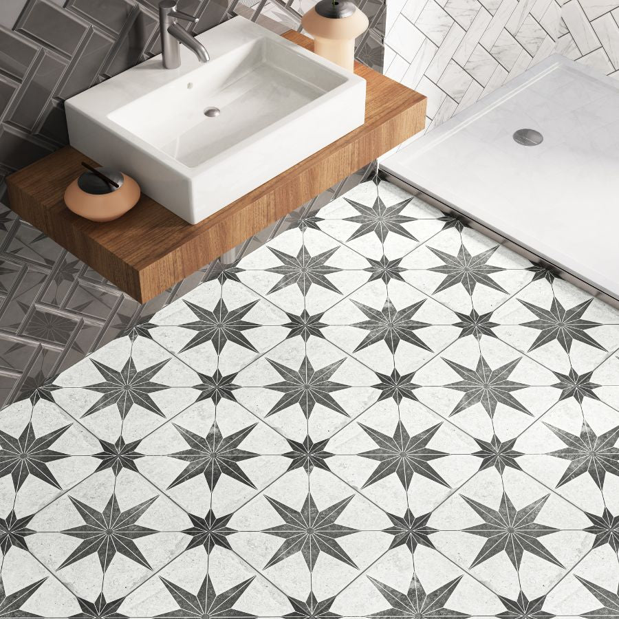 Estrela Floor Tile 33,5x33,5 | Design 01 Matt