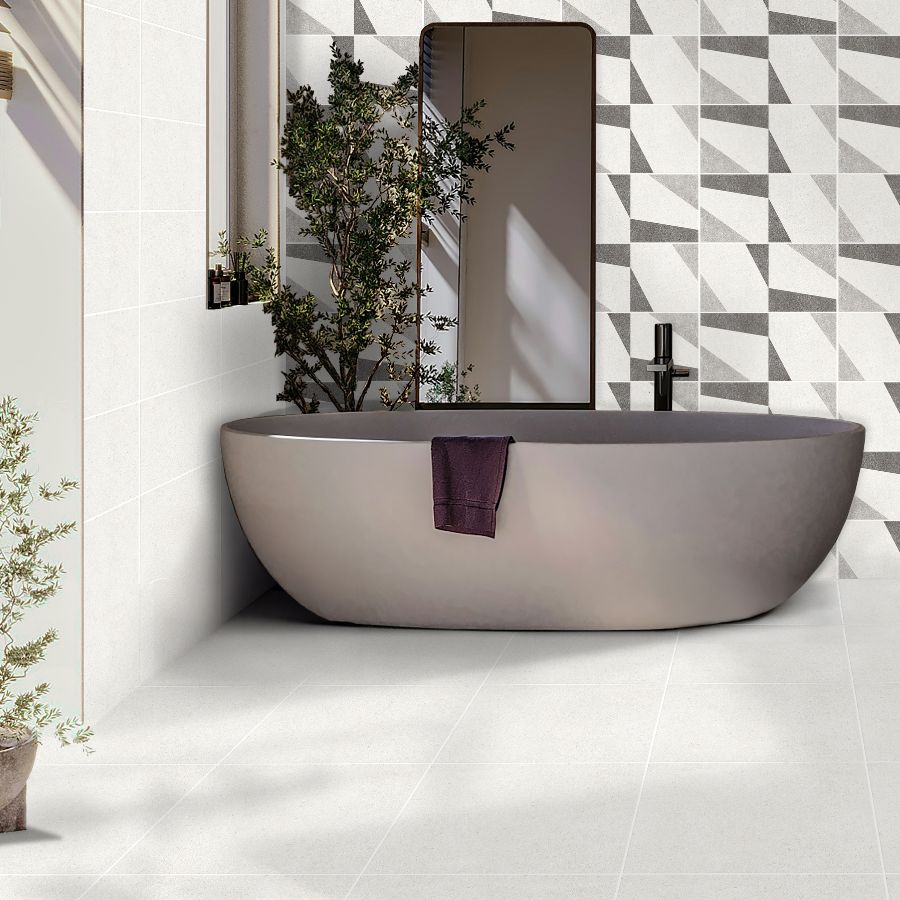 Gaia Floor Tile 45x45 | Cream Matt