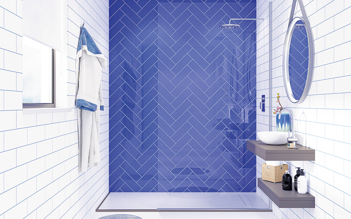 Plain Wall Tile M10x30 | Lavender 360 ​​Glossy
