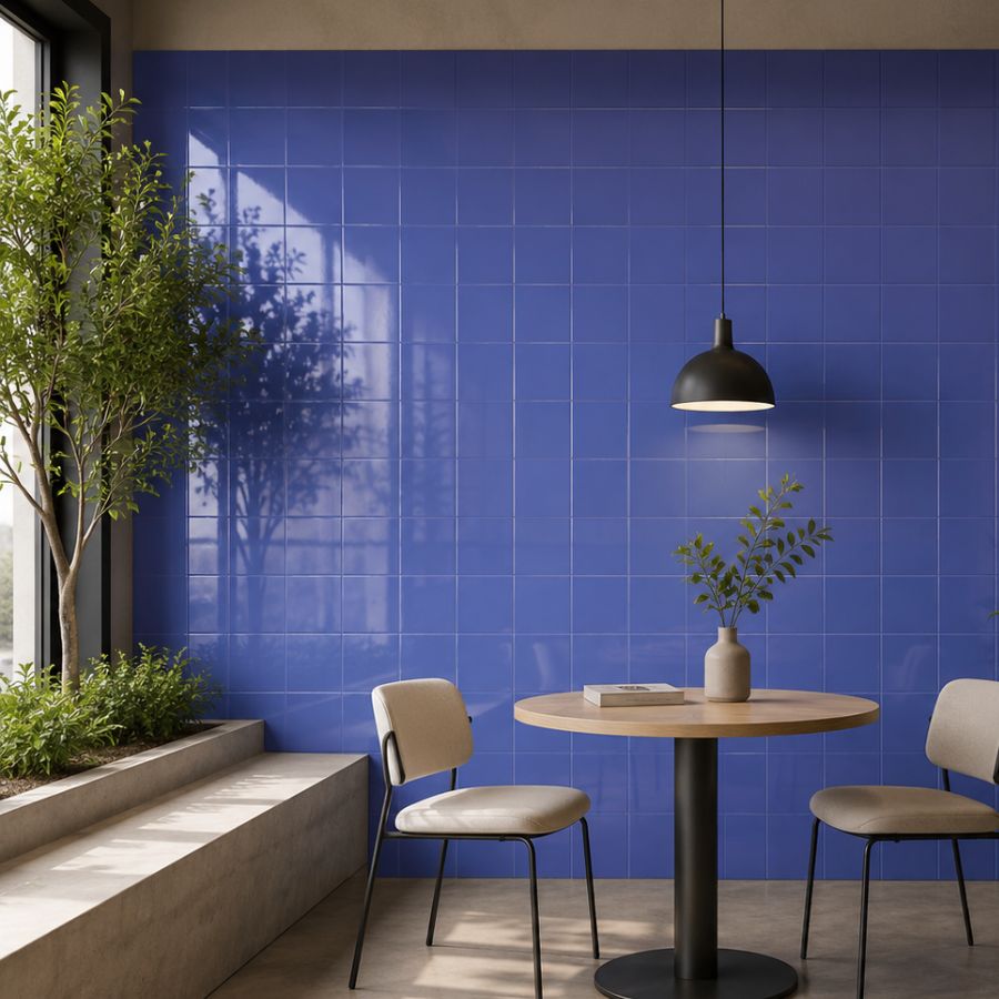 Plain Wall Tile 15x15 | Lavender 360 ​​Glossy
