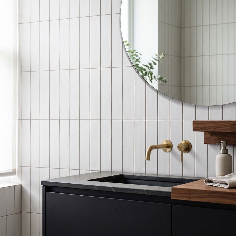Azulejo Liso M7,5x30 | Branco 000 Brilhante