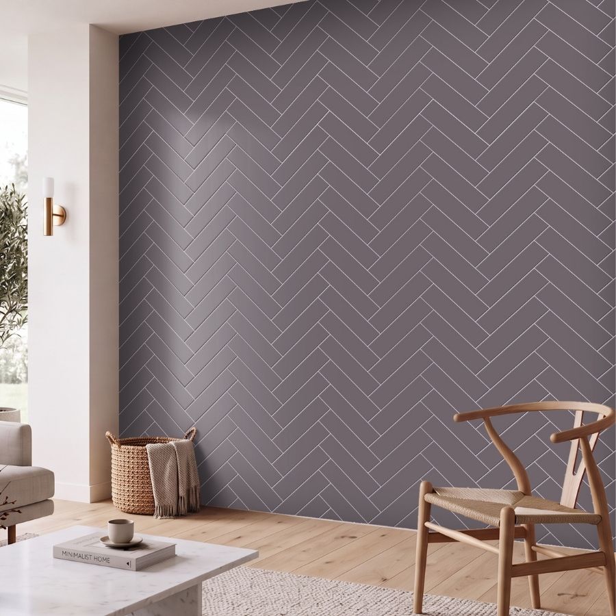Azulejo Liso M7,5x30 | Lírio Negro 3541 Mate