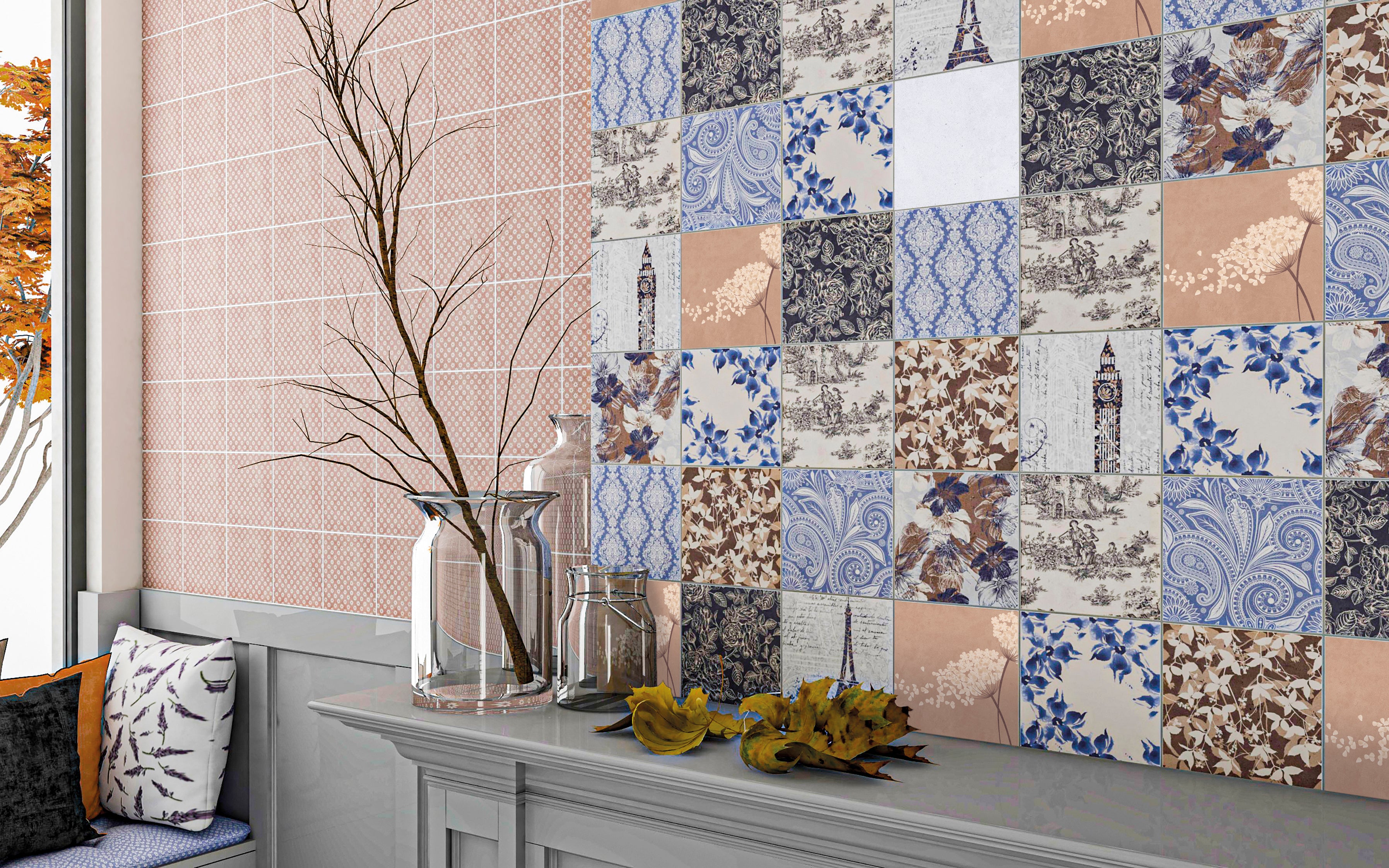 Memories Wall Tile 15x15 | Design 07 Matt