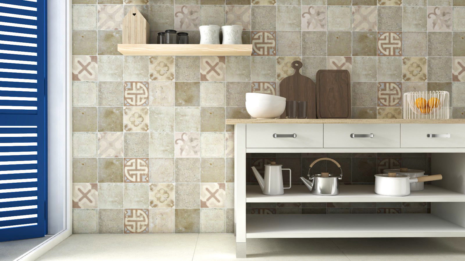 Provence Wall Tile 20x20 | Design 01 Matt