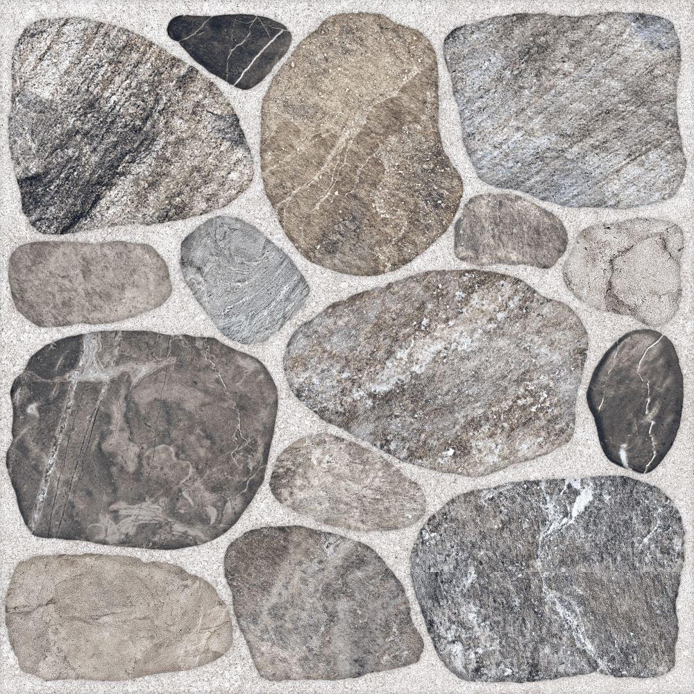 Pavimento Rios 45x45 | Cinza Mate