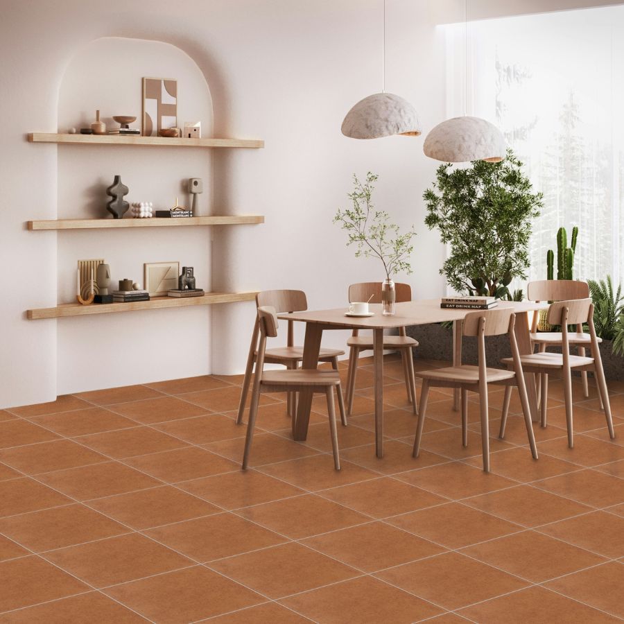 Córdoba Floor Tile 33,5x33,5 | Brown MIX Glossy