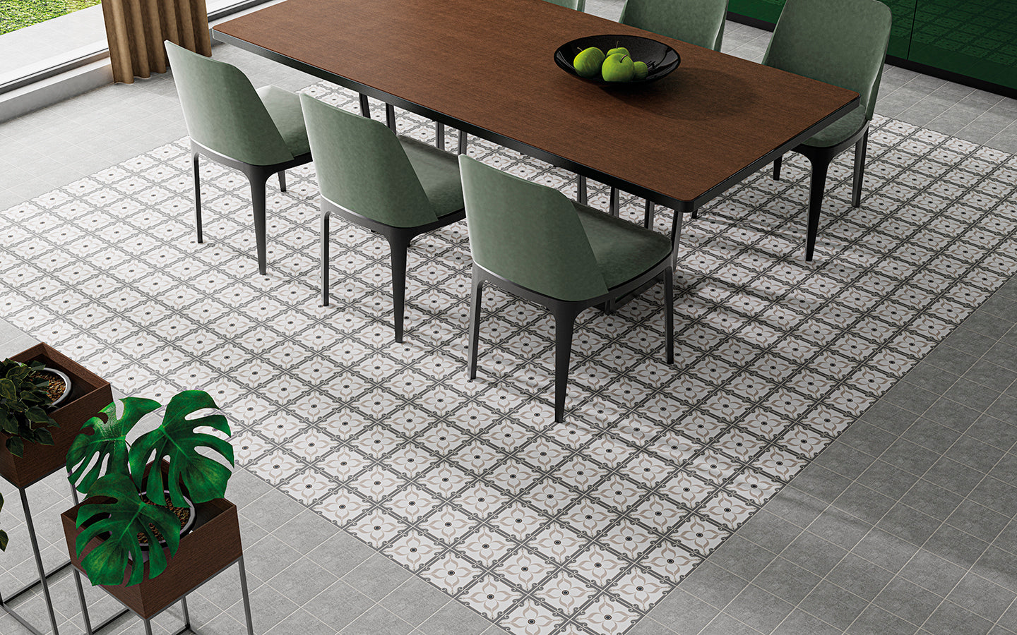 Vintage Prime Floor Tile 10x10 | Design 04 Matt