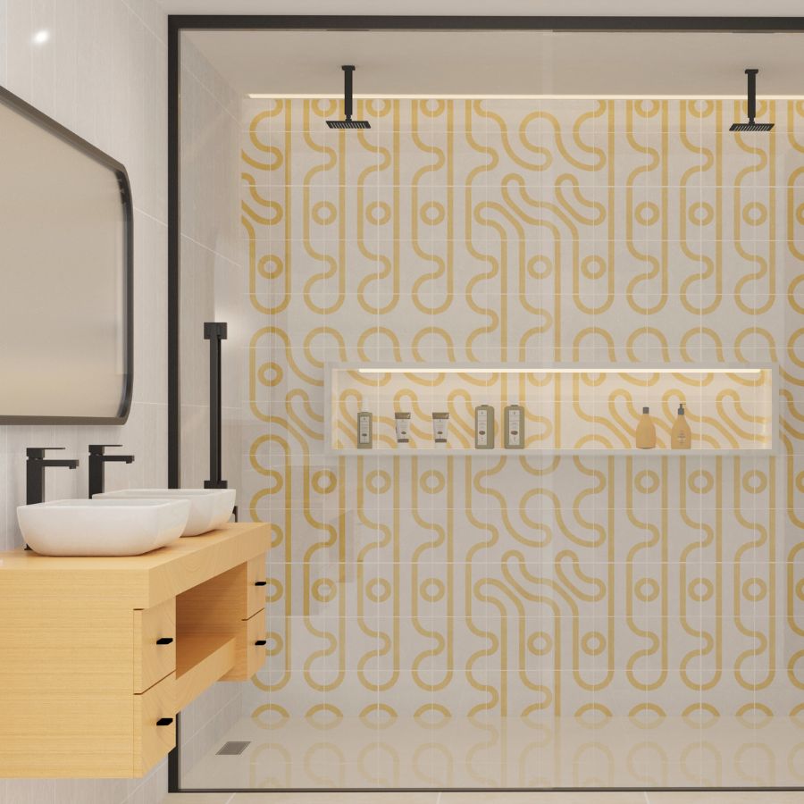 Carrelage Mural Vita 15x15 | E Dessin MIX Mat