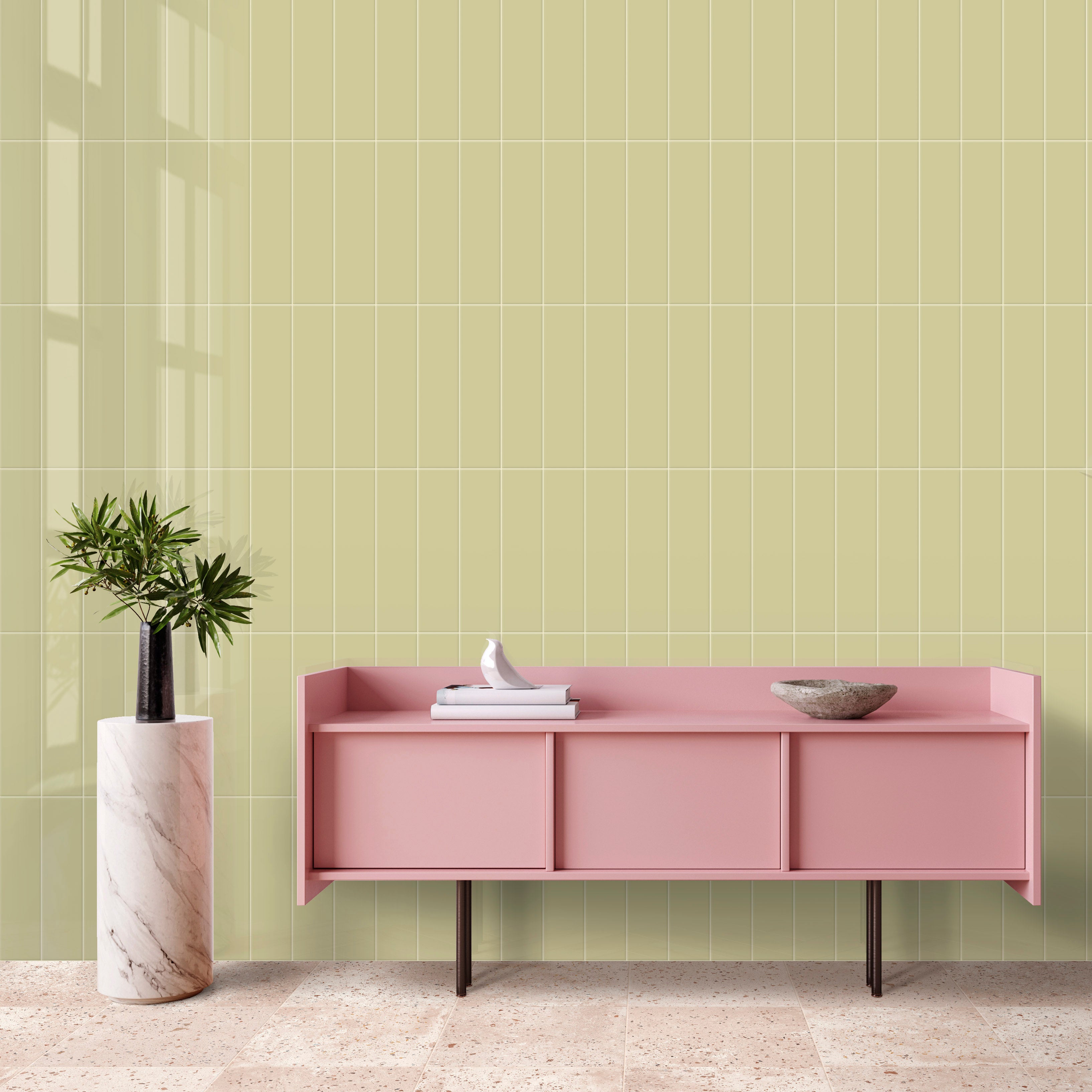 Carrelage Mural Lisse M7,5x30 | Vert 3360 Brillant