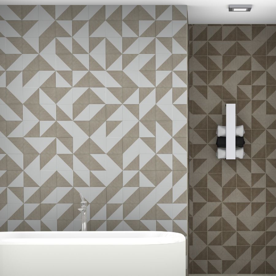Bergen Wall Tile 15x15 | Beige Design 04 Matt