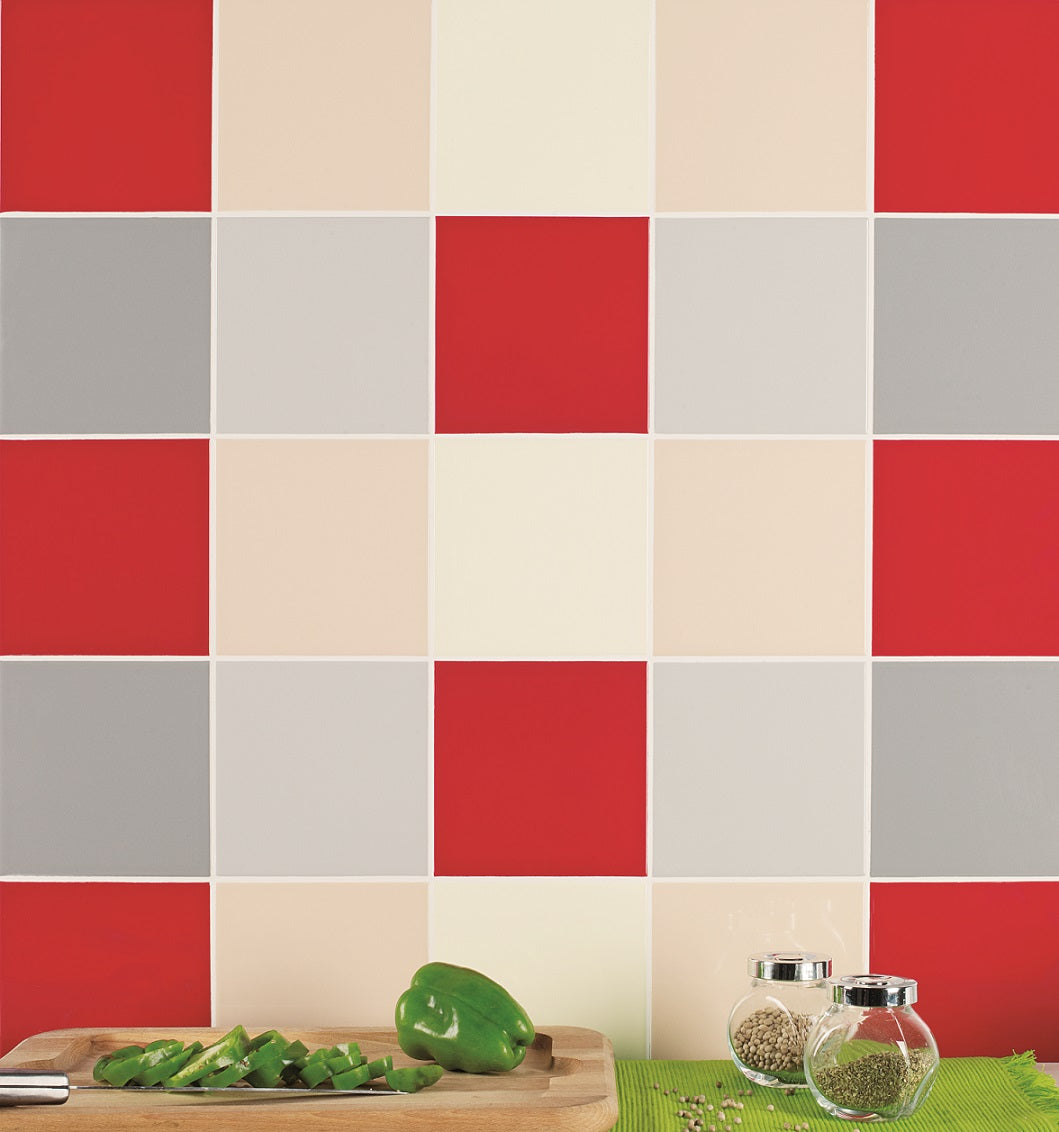 Plain Wall Tile 20x20 | Red 180 Glossy