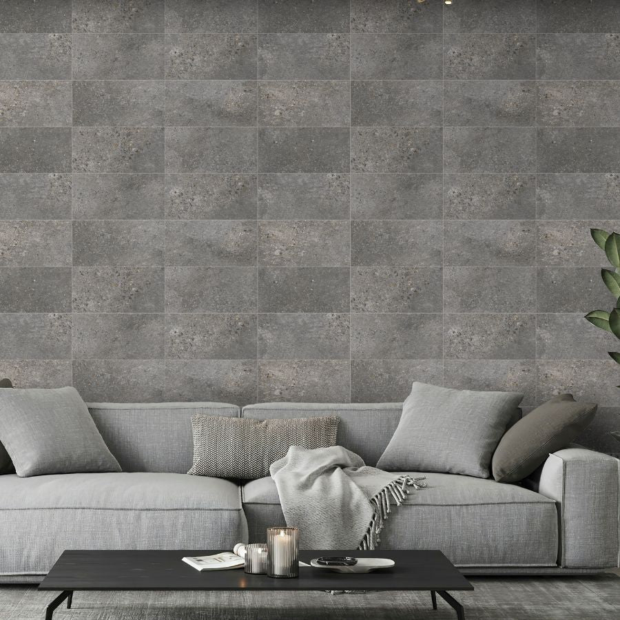 Azulejo Concrete 20x40 | Antracite MIX Mate