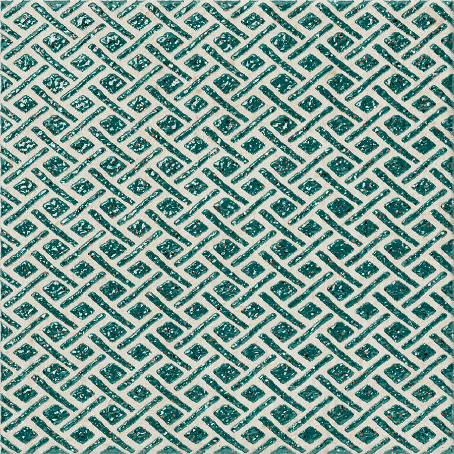 Palma Wall Tile 15x15 | Design Green MIX Glossy over Matt