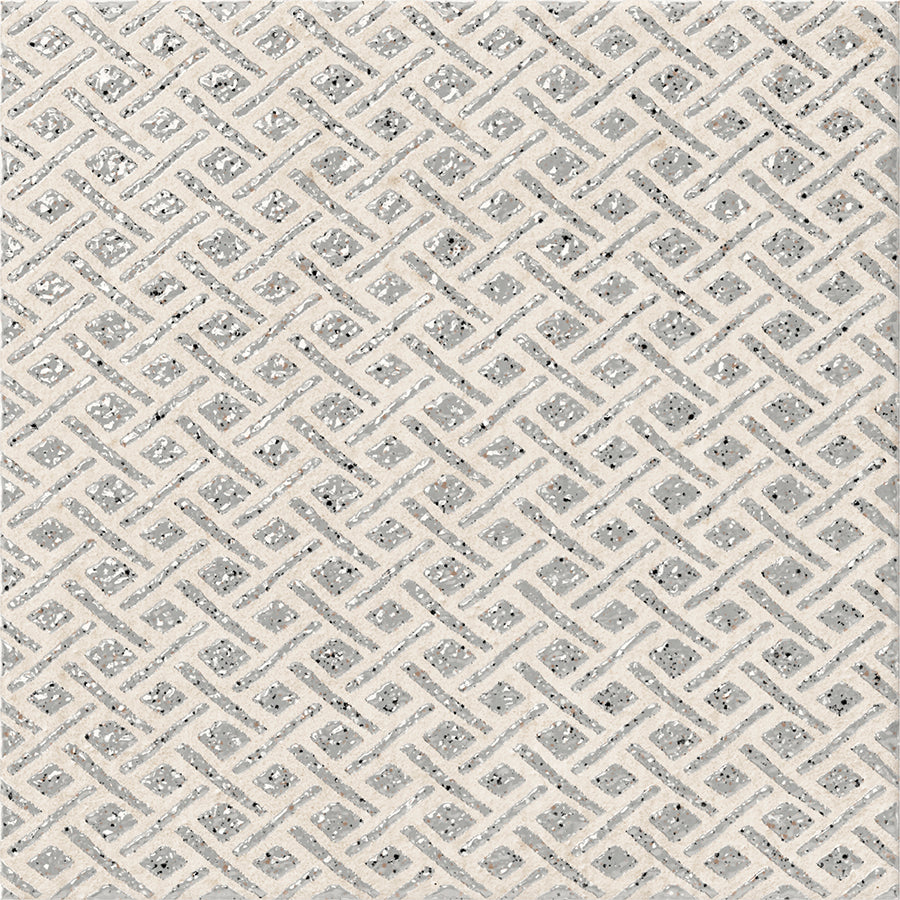 Palma Wall Tile 15x15 | Design Grey MIX Glossy over Matt