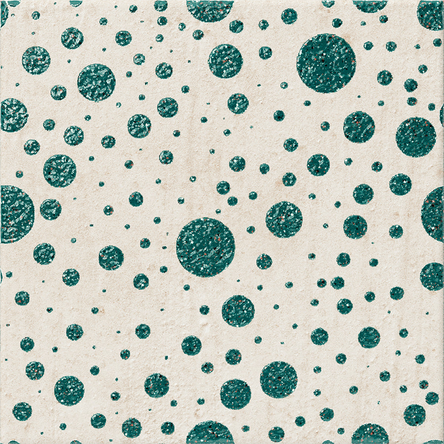 Palma Wall Tile 15x15 | Design Green MIX Glossy over Matt