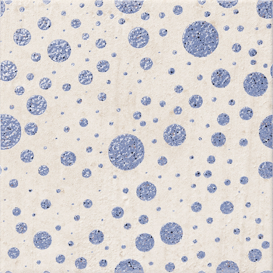 Palma Wall Tile 15x15 | Design Blue MIX Glossy over Matt