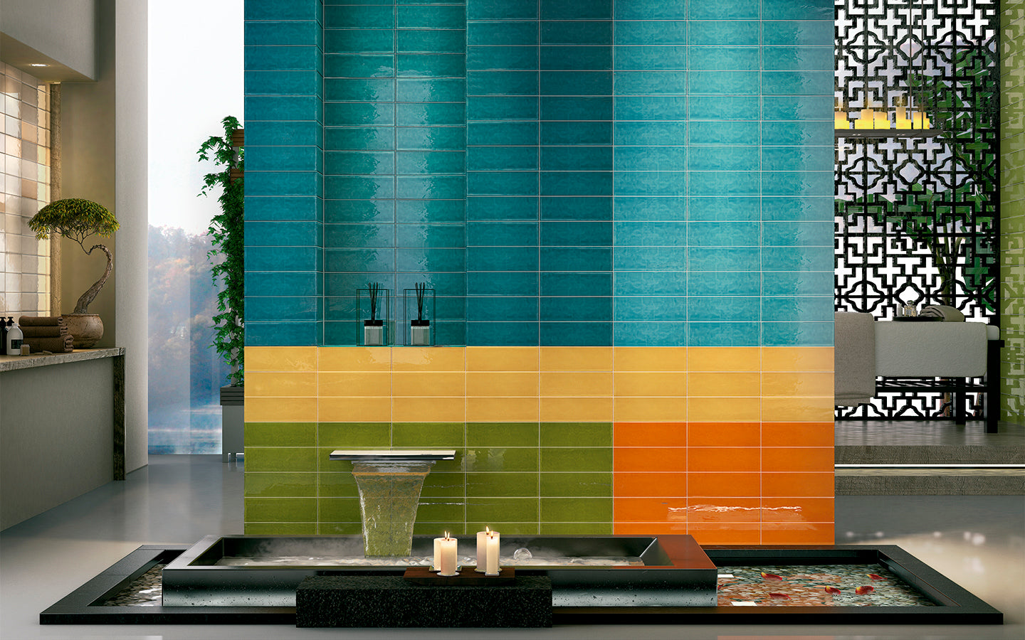 Emotion Wall Tile M10x30 | Green 800 Glossy