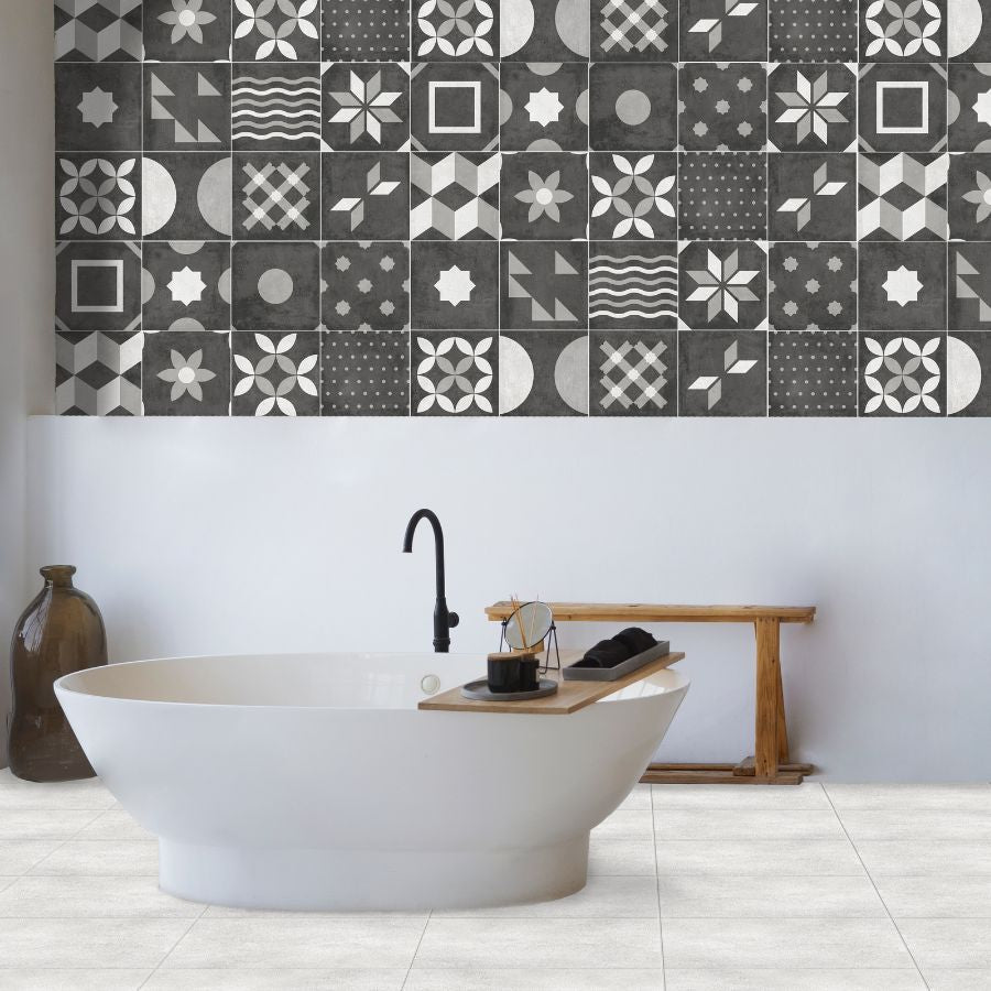 Essence Wall Tile 20x20 | Anthracite MIX Matt