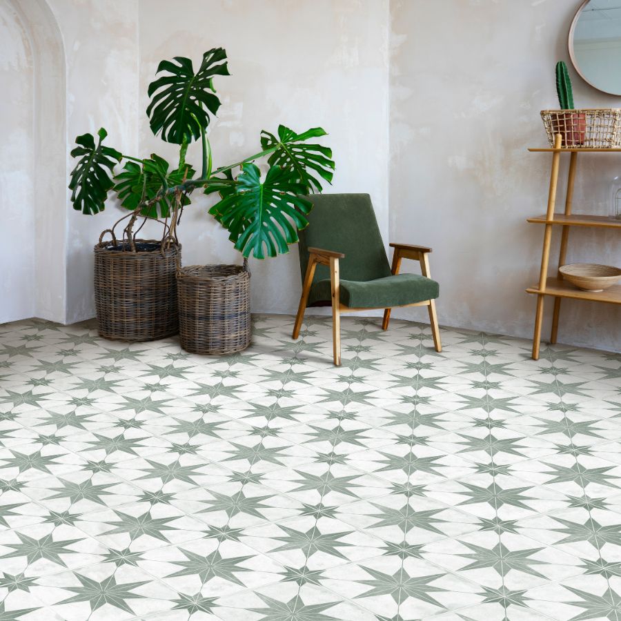 Estrela Floor Tile 33,5x33,5 | Design 05 Matt