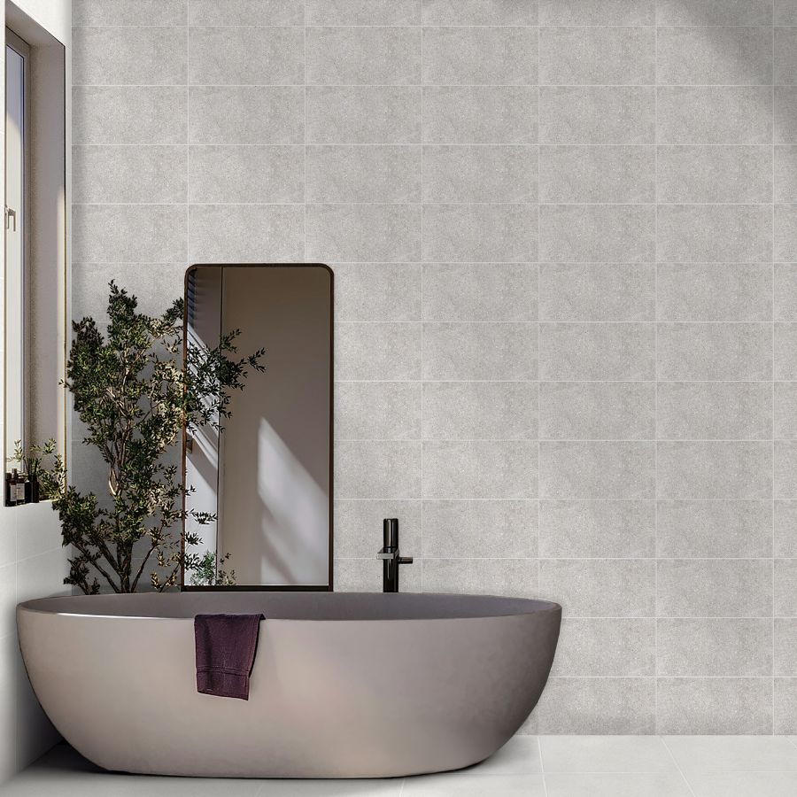 Gaia Wall Tile 25x50 | Grey Matt