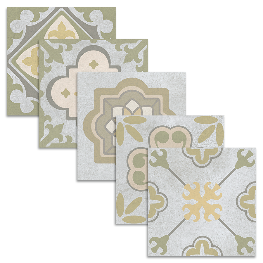 Monserrate Floor Tile 33,5x33,5 | Green Matt