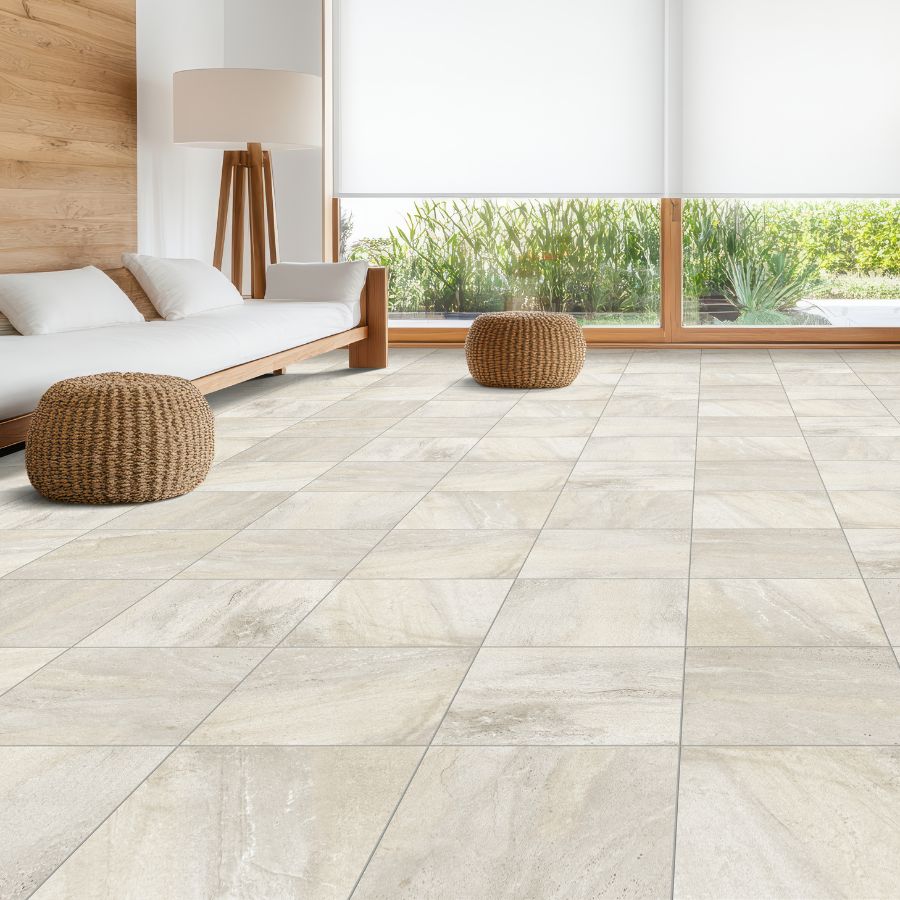 Stone Floor Tile 33,5x33,5 | Sand MIX Matt