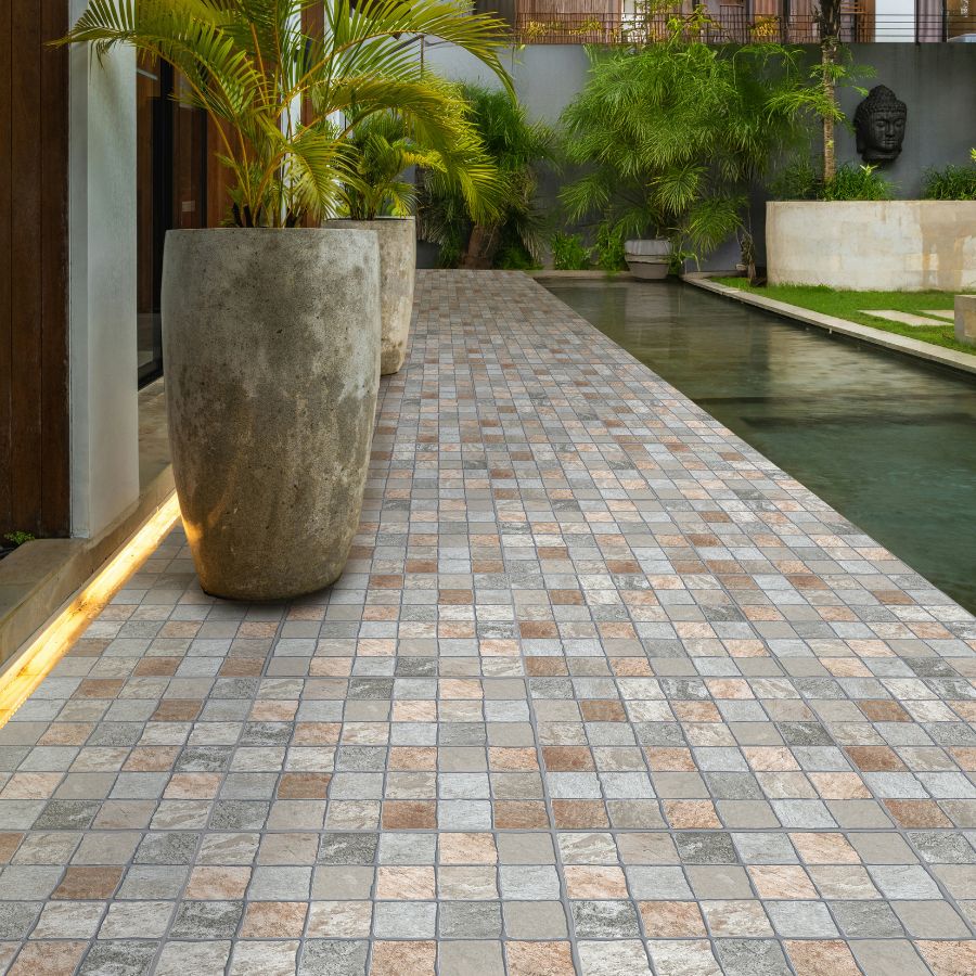 Carrelage Sol Troia 33,5x33,5 | Cotto MIX Mat