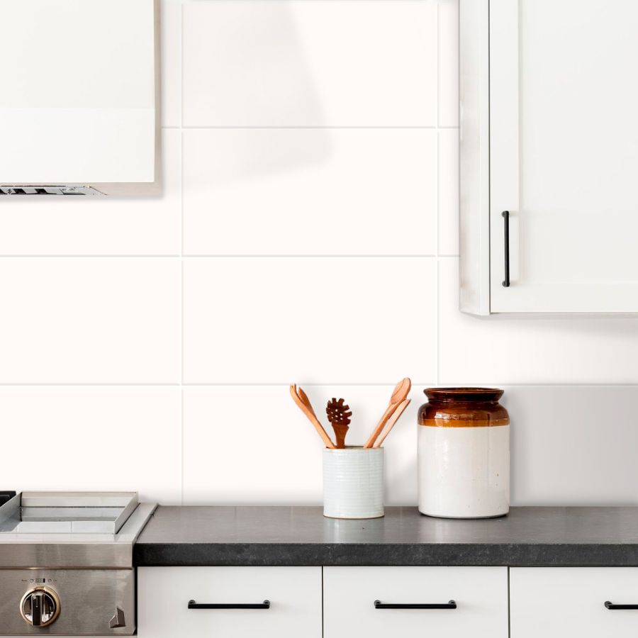 Unicolor Wall Tile 20x40 | White Matt