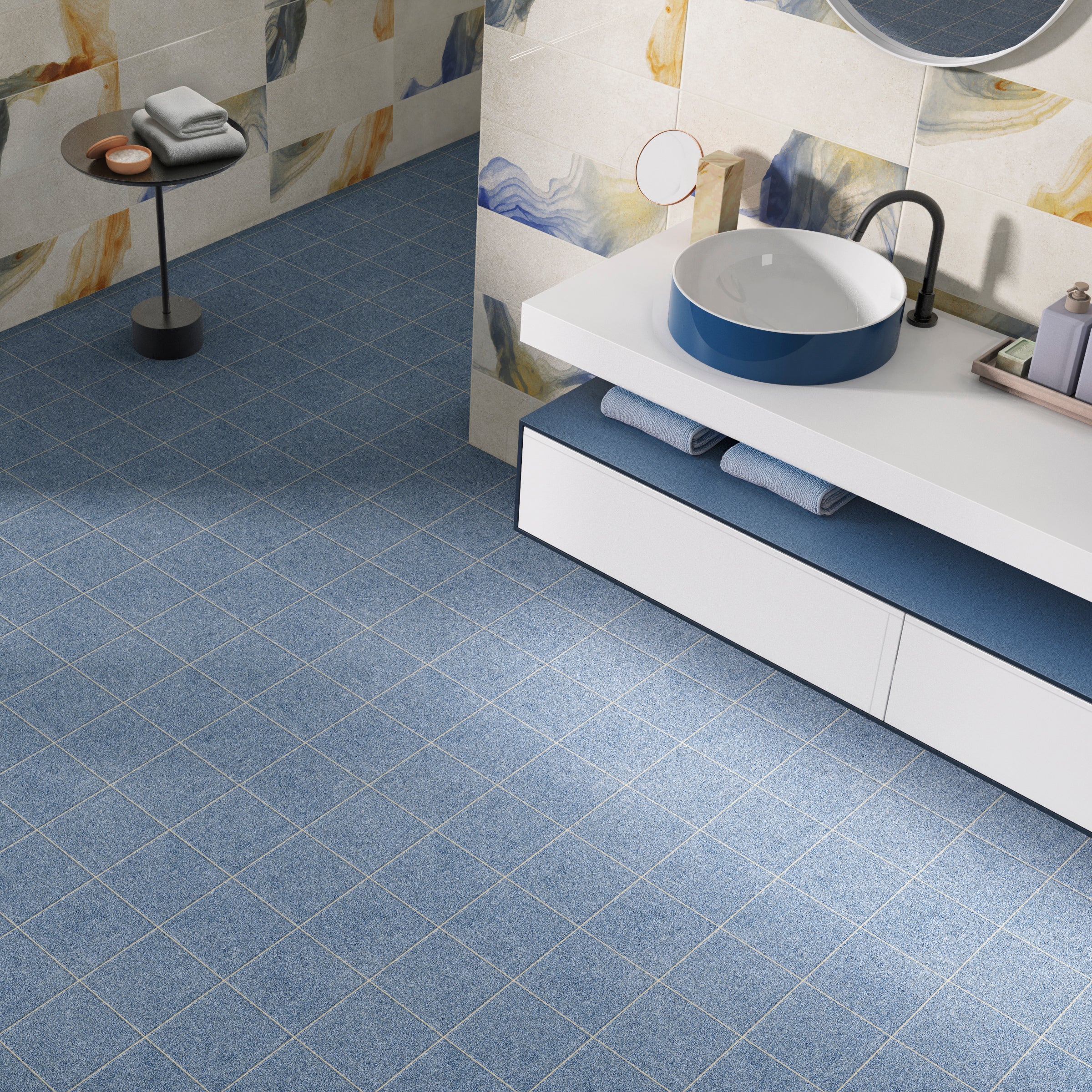 Pavimento Vintage Prime 15x15 | Azul 03 Mate